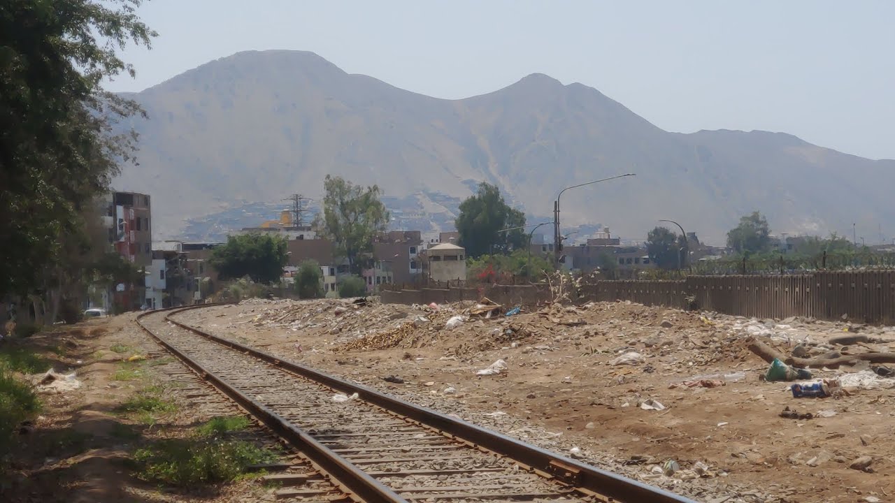 RECORRIDO por dónde irán los trenes donados por Cal Train. Santa Anita..Lima.