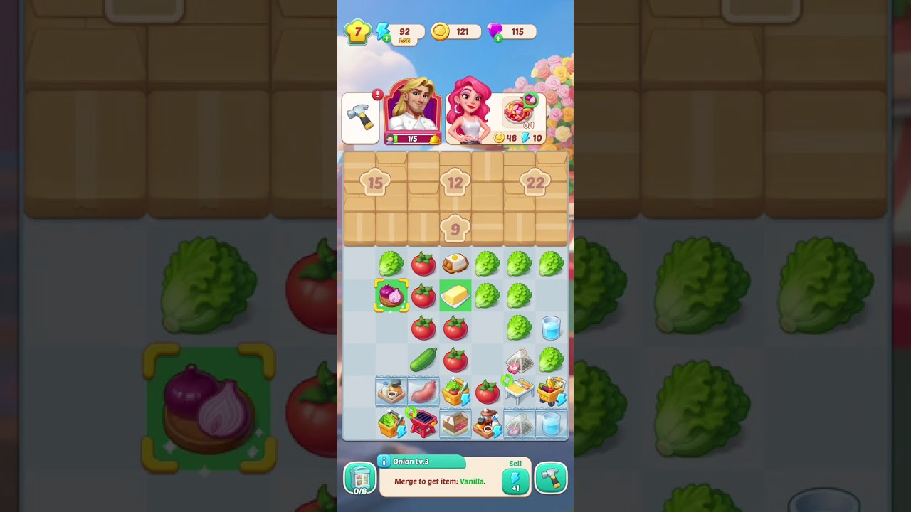 Bermain Games FOODSTARS Level 1-10