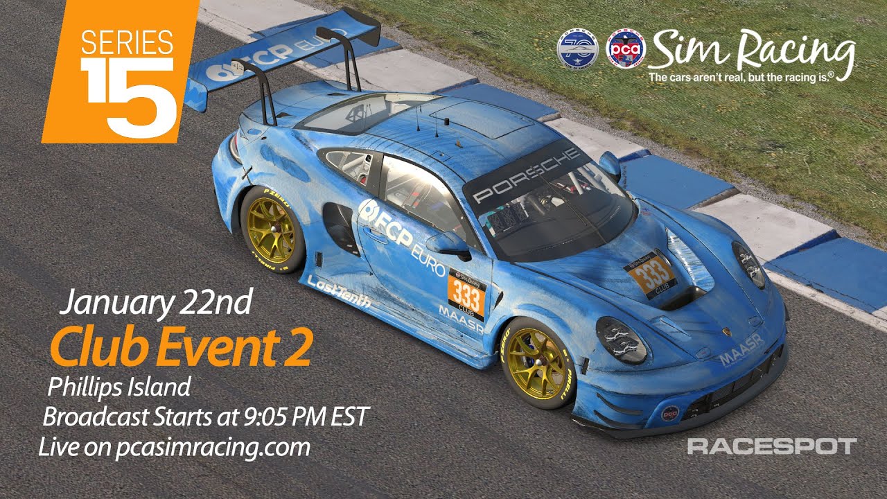 PCA Sim Racing Series 15 | Event 2 | Club Class at Phillip Island