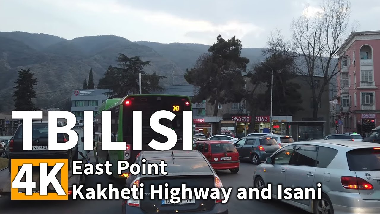 TBILISI - East Point, Kakheti Higway and Isani | Video Tourism 4K