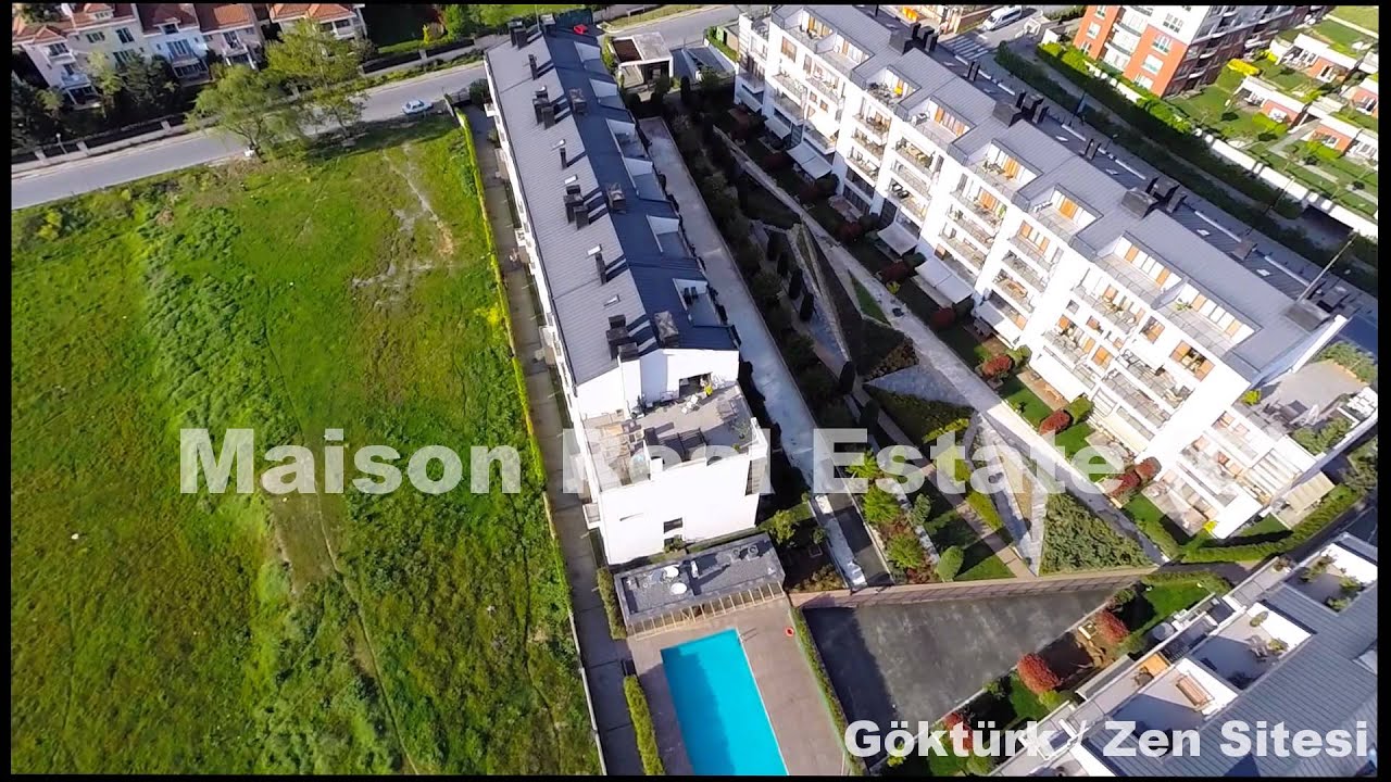 İstanbul Zen Sitesi Göktürk Havadan Video - SATILIK ve KİRALIK Daireler - www.gokturksiteleri.com