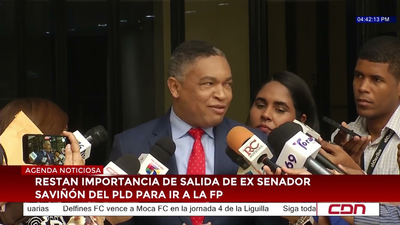 Restan importancia de salida de exsenador Saviñón del PLD para ir a la FP