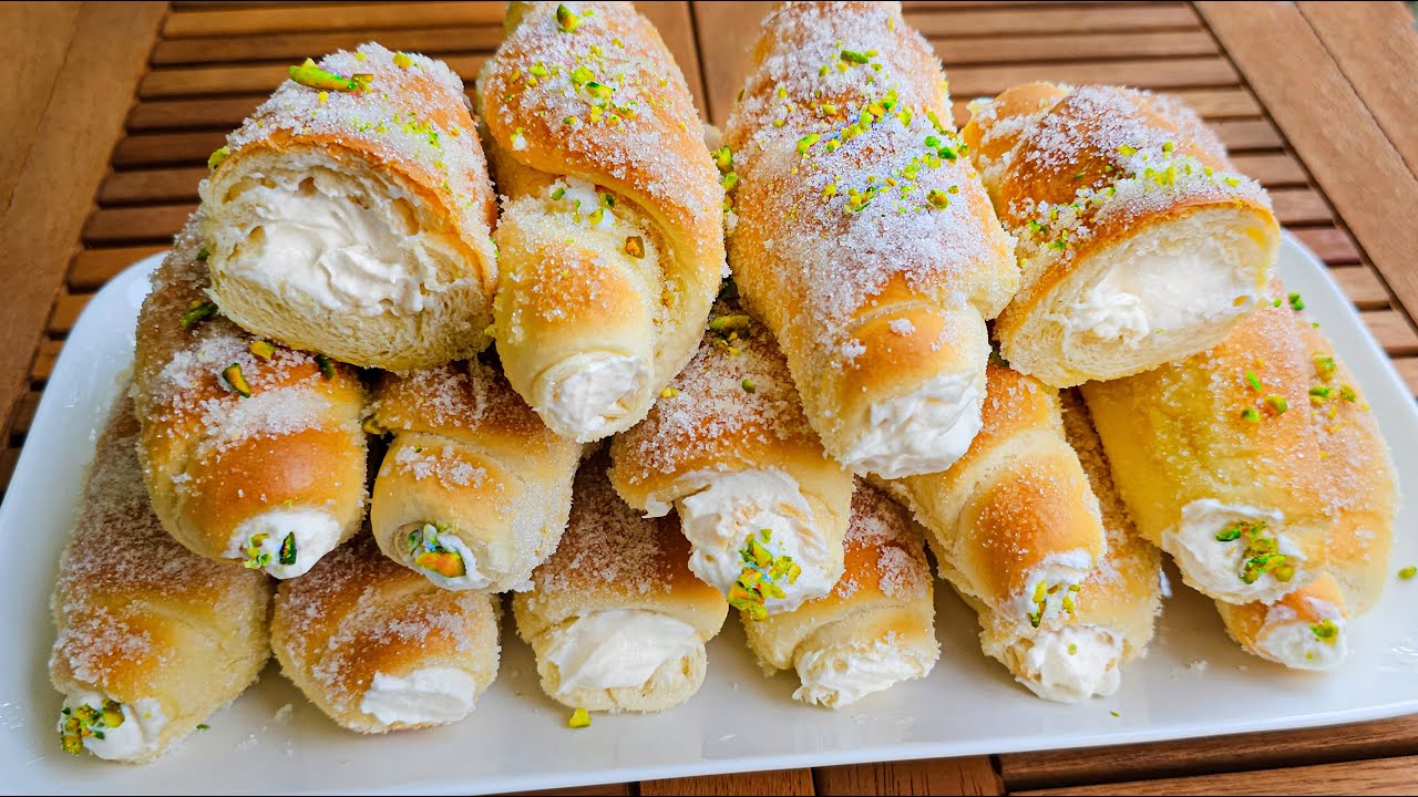 рулеты с афганским кремом без какого-либо оборудования, это так просто и вкусно 🔥😋😍