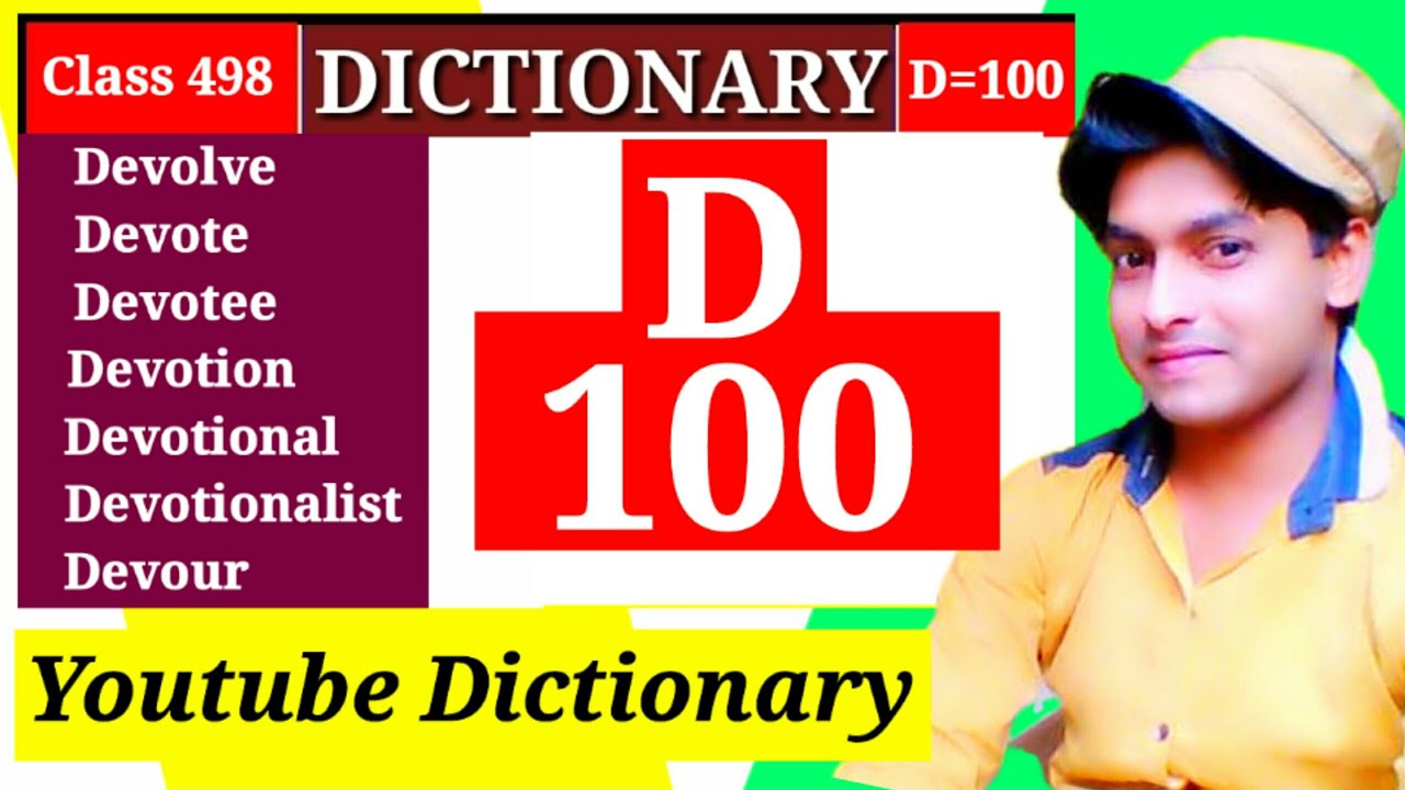 Devotionalist (Dictionary) (Class 498) -(D Part 100) by Lovely study