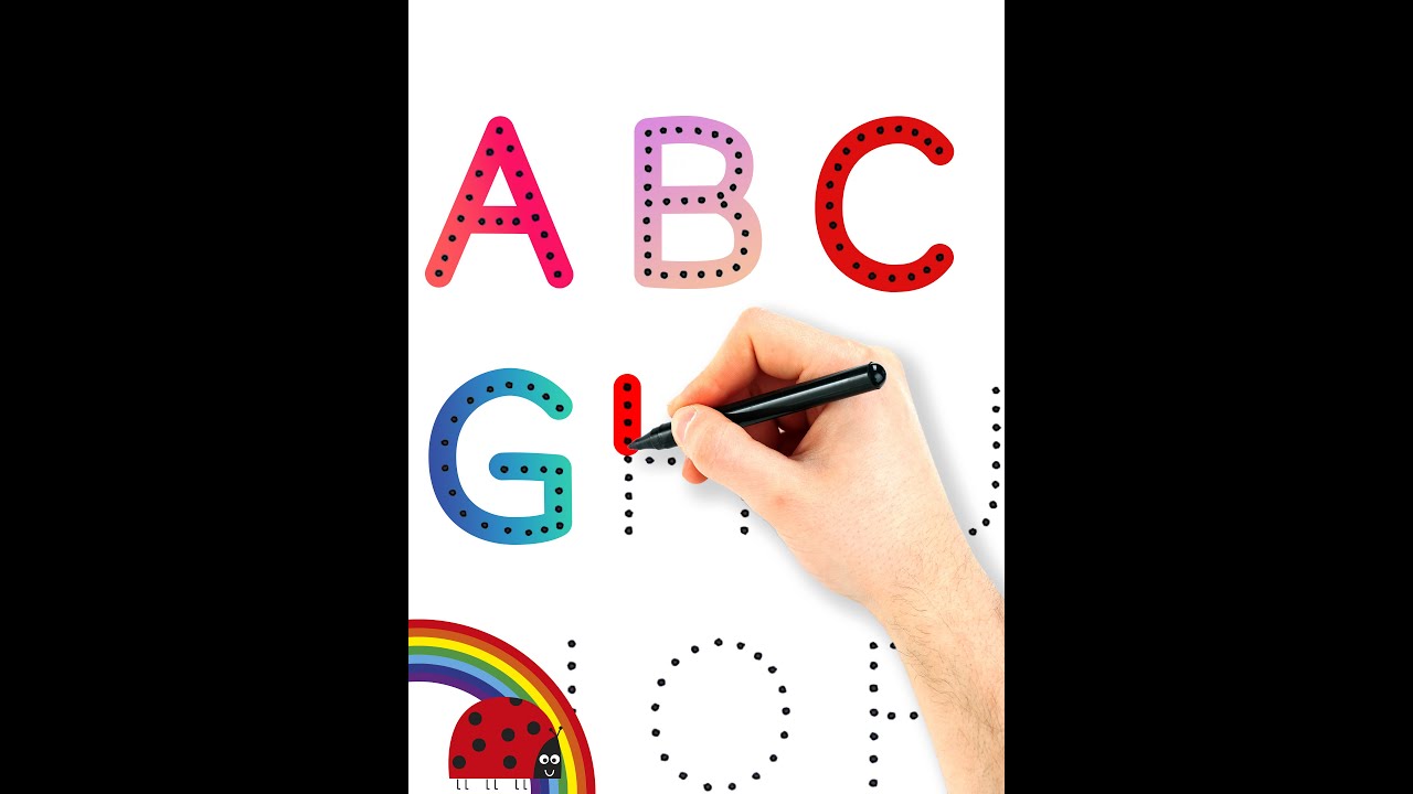 A for Apple,B for Ball, Alphabets, #shorts  #abcdsongs #dottedabc