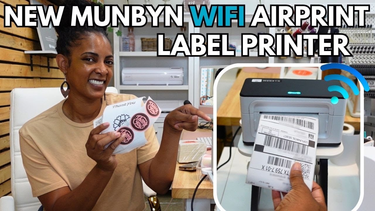 Это лучший термопринтер для этикеток, НОВЫЙ MUNBYN AIRPRINT | ТЕПЕРЬ С WI-FI!  ДЕМОНСТРАЦИЯ И ОБЗОР!