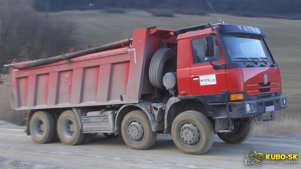 TATRA Terrno1 8x8 - transport clay on construction site
