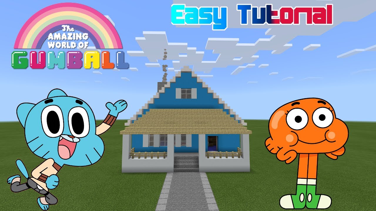 Minecraft Tutorial: How to Build Gumball's House! | The Amazing World of Gumball! **Cartoon Builds**