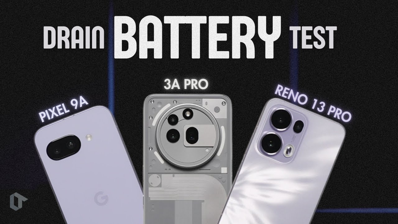 Pixel 9a vs Nothing Phone 3a Pro vs Oppo Reno 13 Pro EXTREME Battery Drain Test