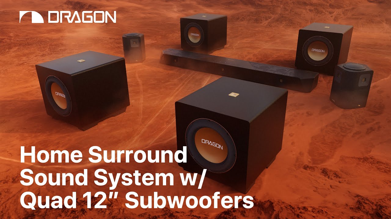 Nakamichi DRAGON Home Surround Sound System With Quad 12&rdquo; Subwoofers