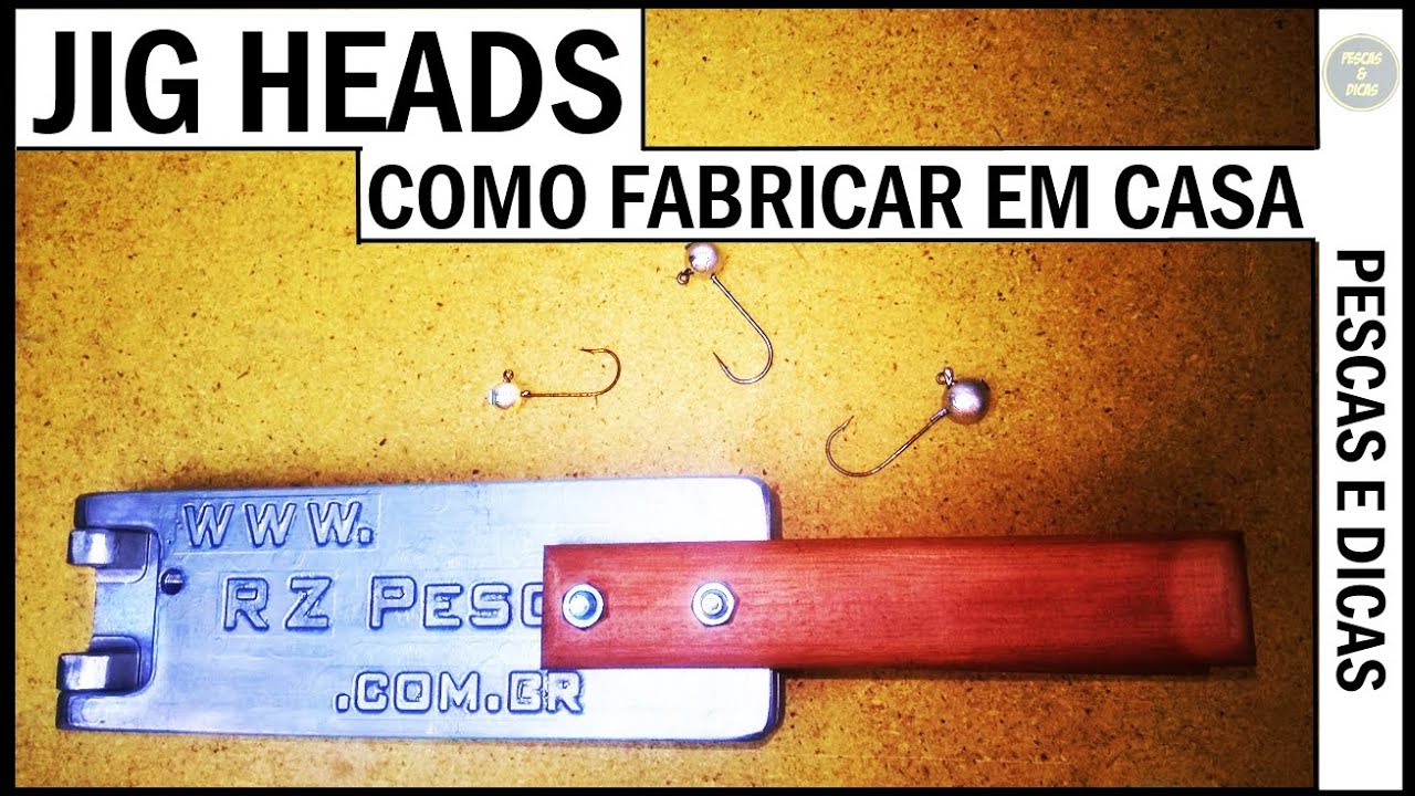 Como Fabricar Jig Head  em Casa [Pescas e Dicas]