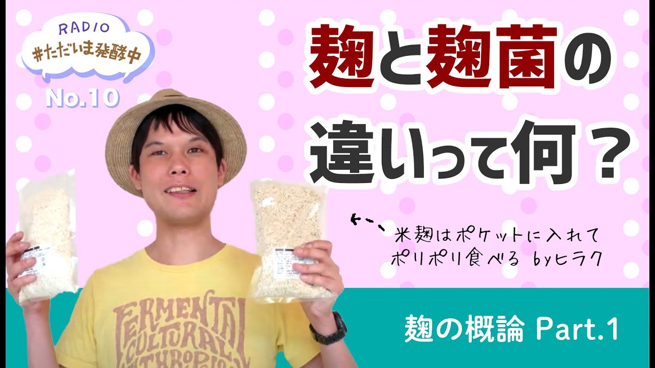 【#10】 麹と麹菌の違いって何？｜麹の概論〈1〉　[ラジオ#ただいま発酵中]