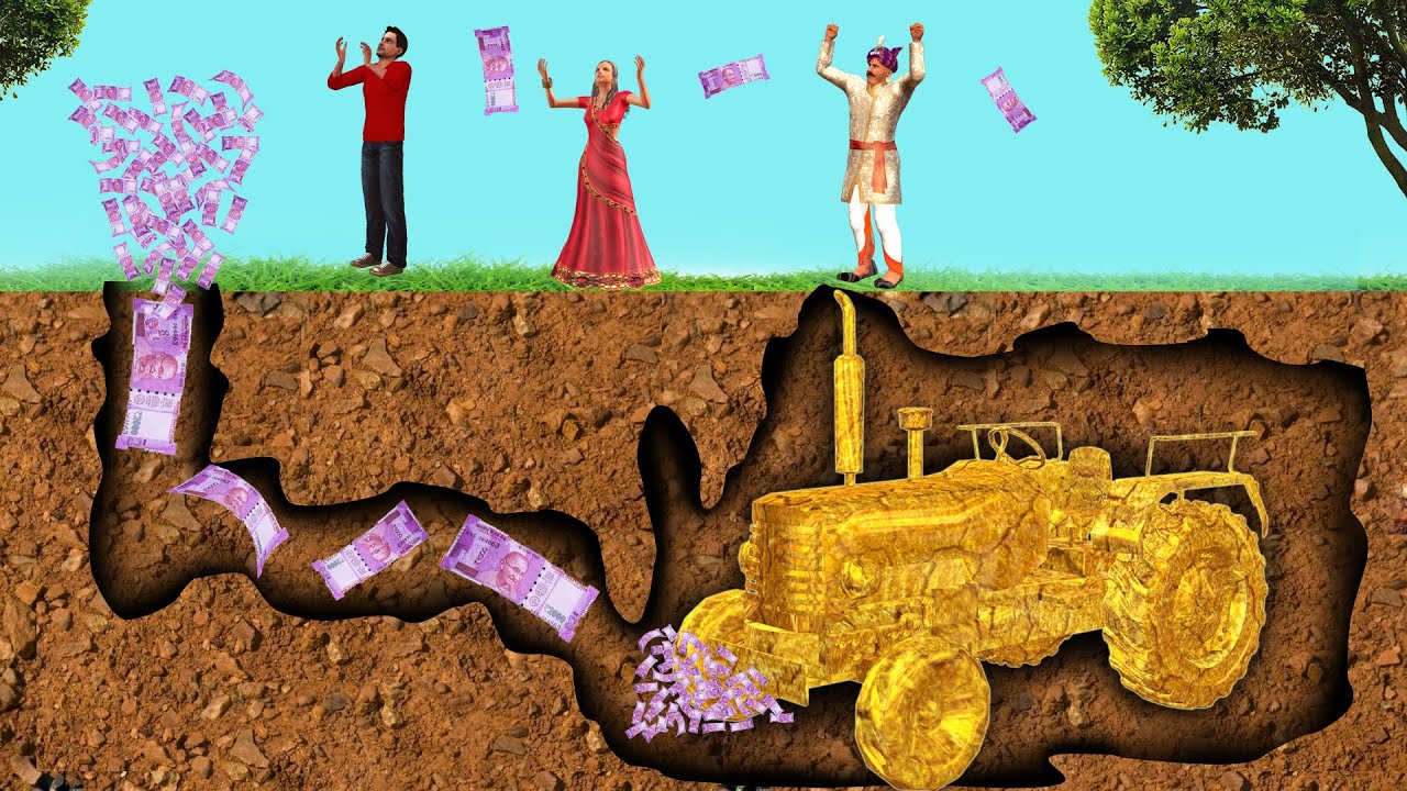 भूमिगत सुनहरा जादुई ट्रैक्टर मरम्मत Underground Golden Magical Tractor Restoration |HINDI KAHANIYA|