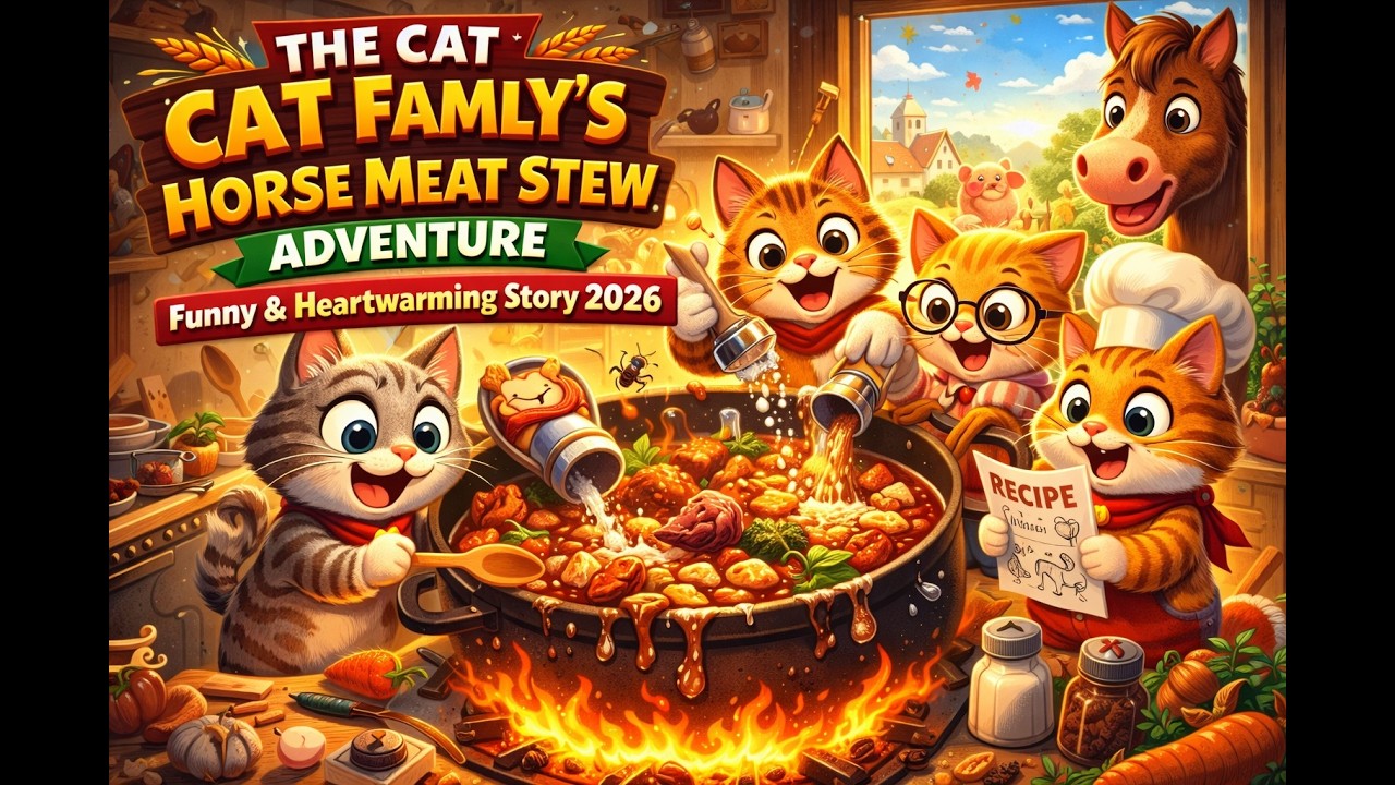 The Cat Family’s Horse Meat Stew Adventure – Funny & Heartwarming Story 2026