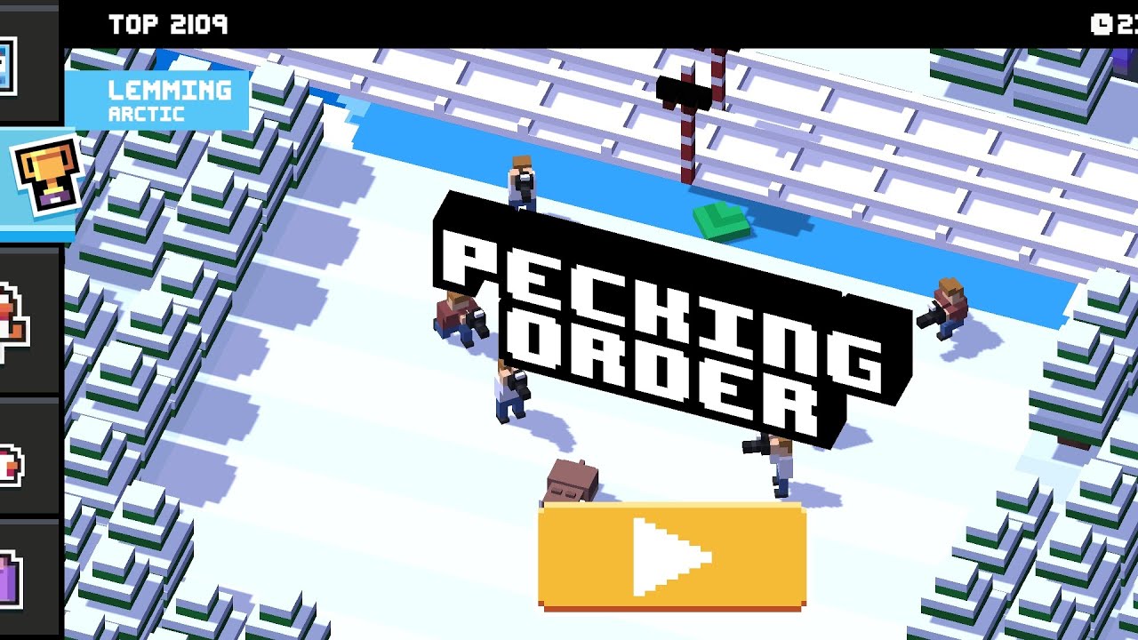 Crossy Road - Daily Level - Lemming - High Score 2109 