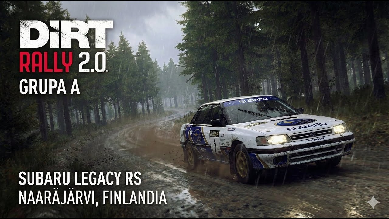 Dirt Rally 2.0 - Wyzwanie dnia - Grupa A - Subaru Legacy RS, Naarajarvi, Finlandia