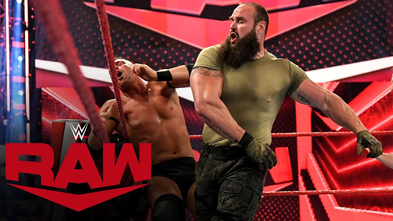 Браун Строуман против MACE и T-BAR: Raw, 26 апреля 2021 г.