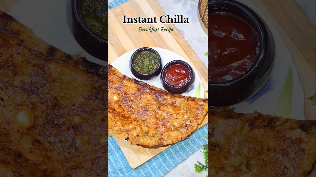 Instant Suji Chilla in 10 Minutes | Quick &Healthy Breakfast.#shorts#sujichilla #quickbreakfast#fyy