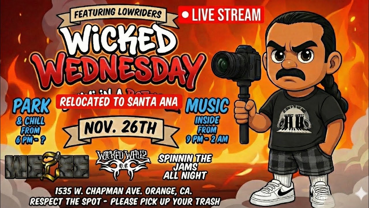 🔴 LIVE: Wicked Wednesday Park & Chill + Music Night | Orange CA