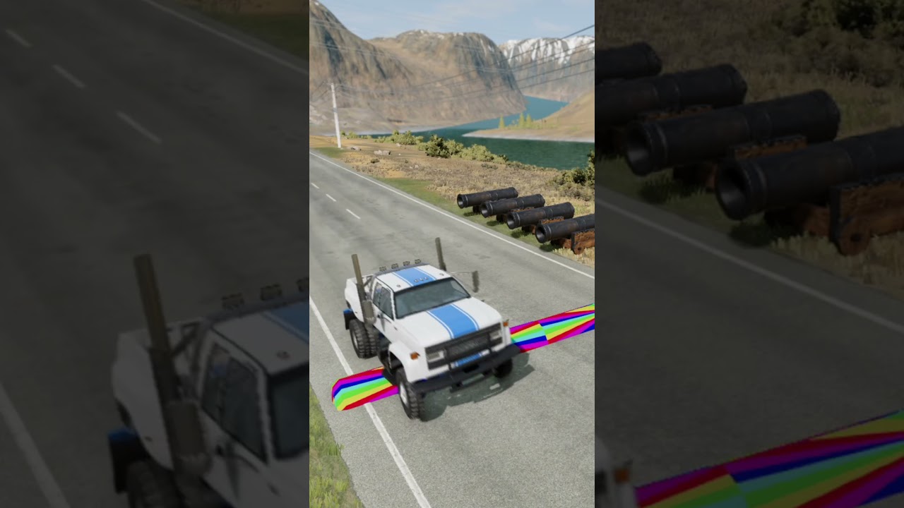 Cars vs Big Speed Bump - BeamNG.Drive @MAdDrive-01  #03 #beamngdrive