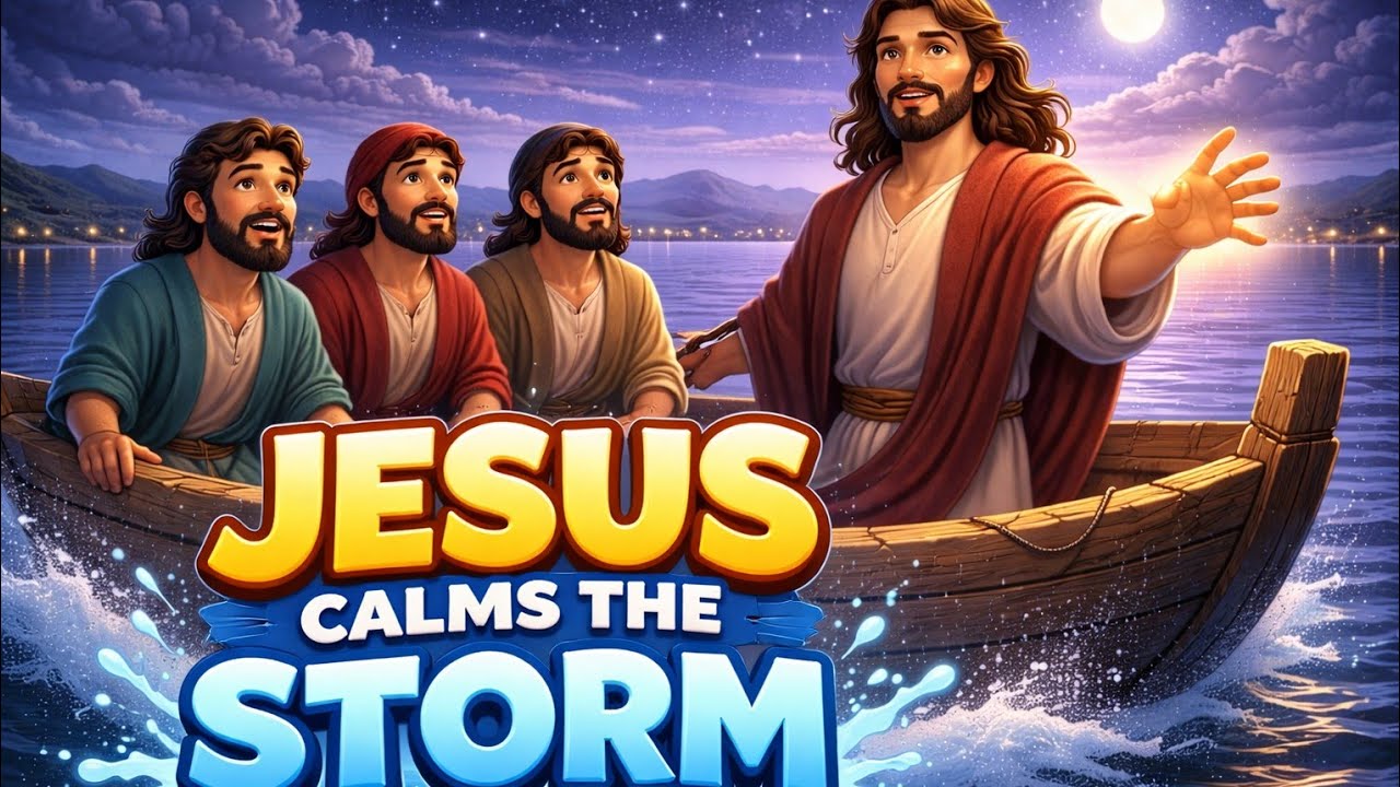 “Peace, Be Still 🌊 | Jesus Calms the Storm”