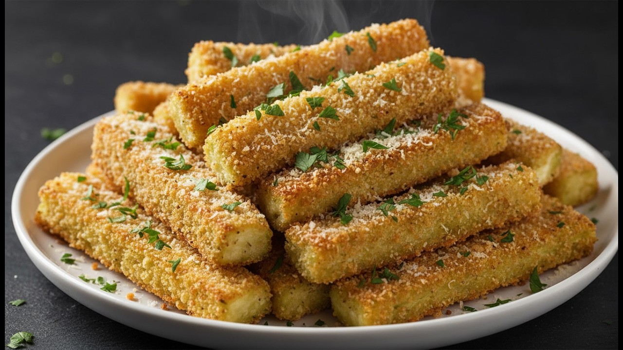Zucchini, die alle verrückt macht! Das beste Zucchini-Rezept! Zucchini mit Kruste! So knusprig!