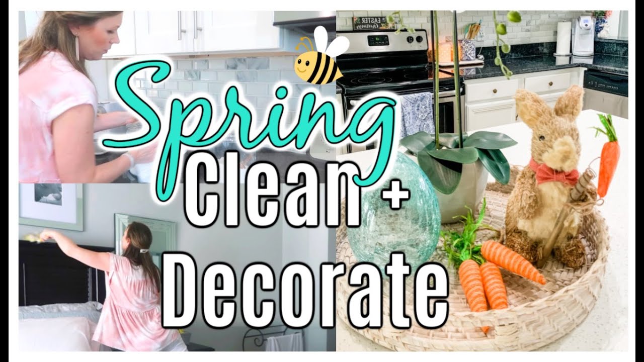 NEW!! SPRING CLEAN WITH ME 2020 | CLEAN + DECORATE | HOMEMAKING | SPRING DECOR | LYNN WHITE