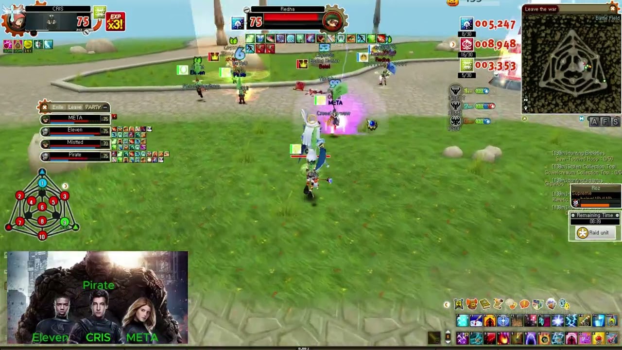Asda Story War Mage lv 75 (4 vs Darks Warriors)
