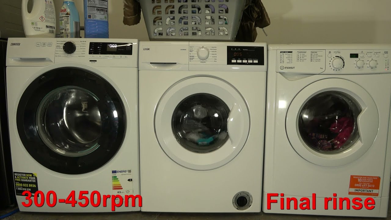 Wash Race - Zanussi Flextime vs. Logik vs. Indesit Mytime / 15 Minute wash