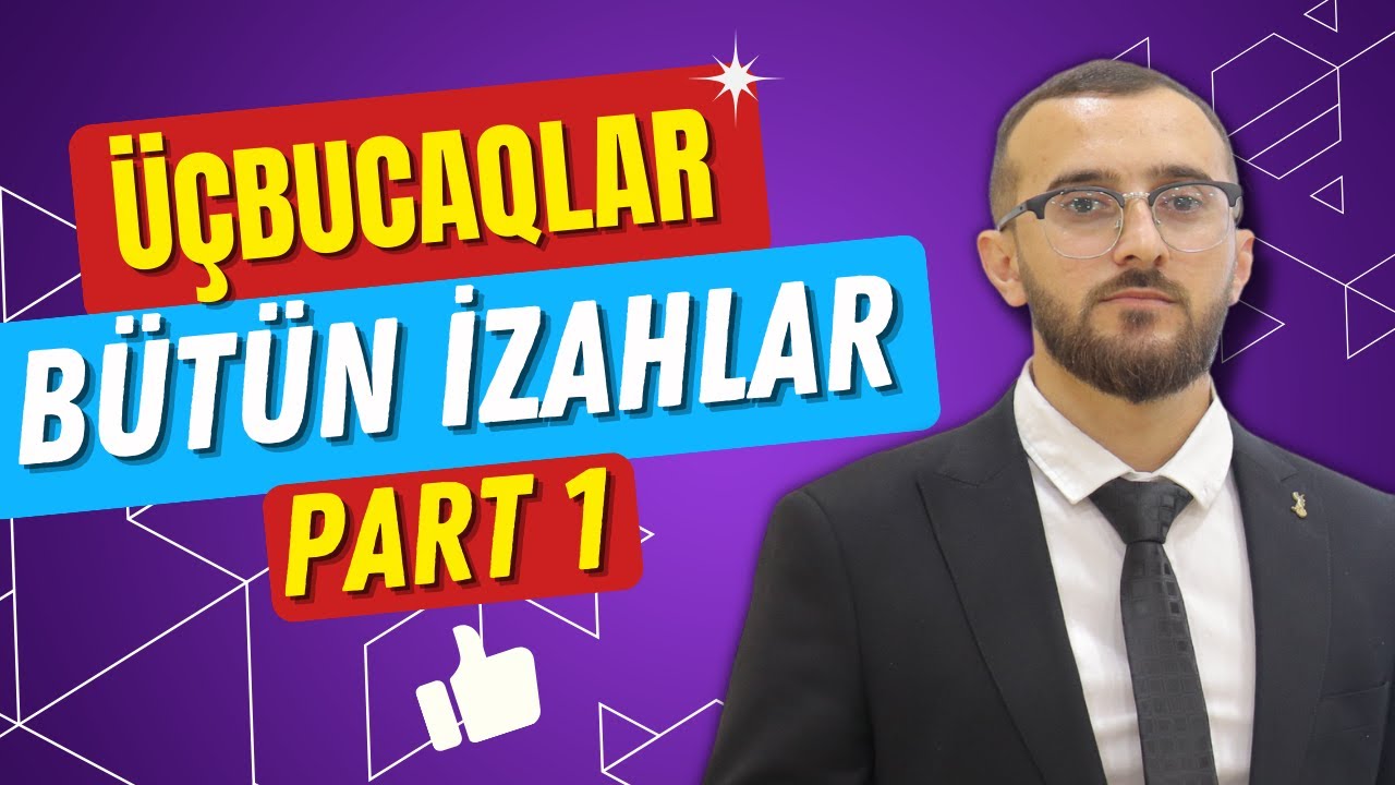 ✅️❗️👉Üçbucaqlar Mövzu izahı Bütün izahlar Qızıl qaydalar #buraxılış #blok #dim #riyaziyyat