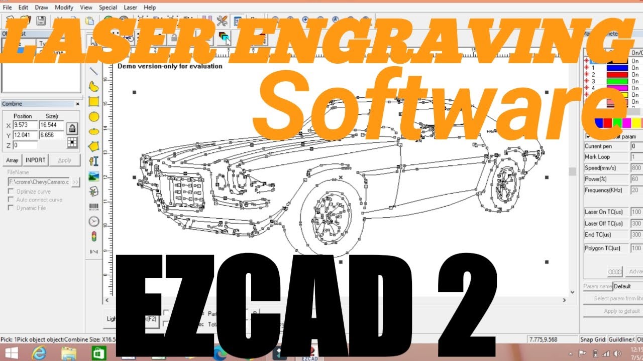 EZCAD2 Basic Introduction - LASER Engraving Software 🔥🔥|| EzCad2 Part - 1 ||
