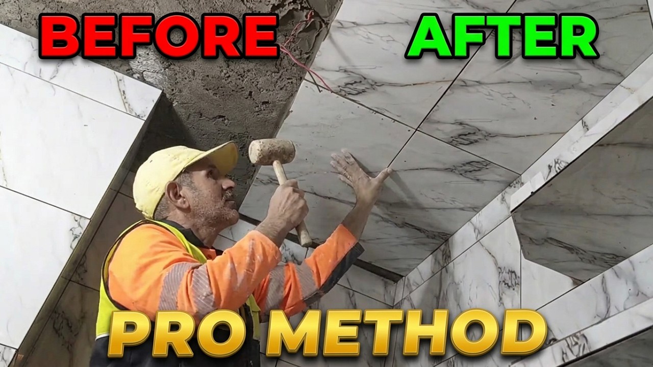 How to Install Ceramic Tiles on a Bathroom Ceiling – Pro Method