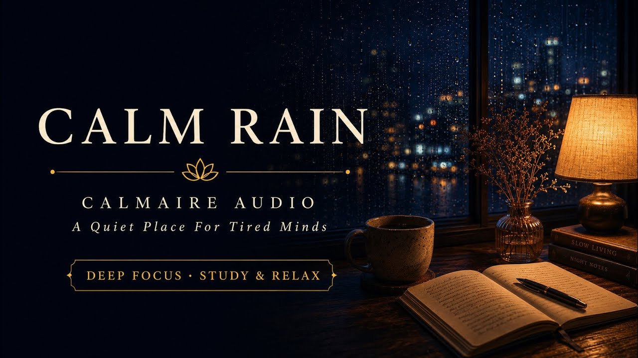 3 Hours of Calm Rain Lofi ☔️ Deep Focus, Study & Relax | CALMAIRE AUDIO