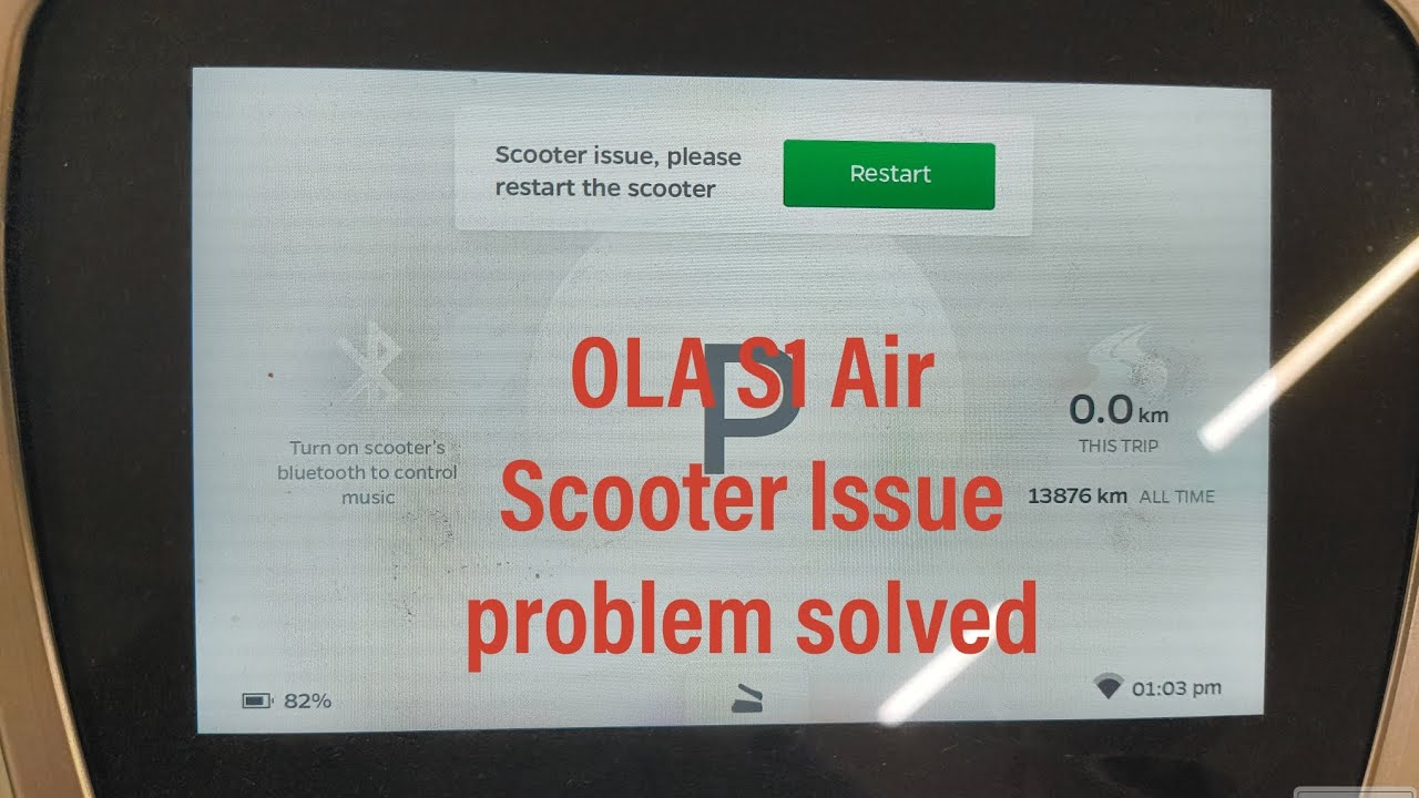 OLA S1 air Scooter issue problem solved/ scooter issue change to park mode