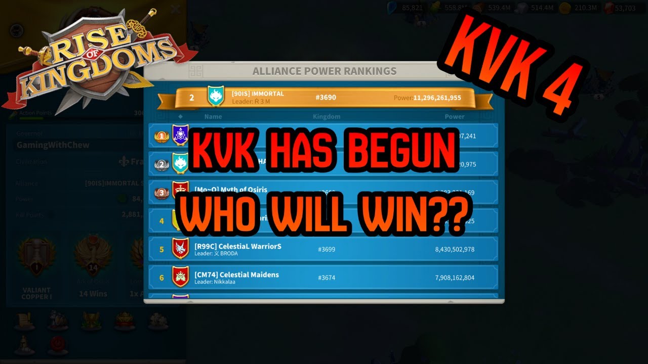 KVK 4 уже начался! Кто победит? | Впереди грандиозные битвы! | Rise of Kingdoms