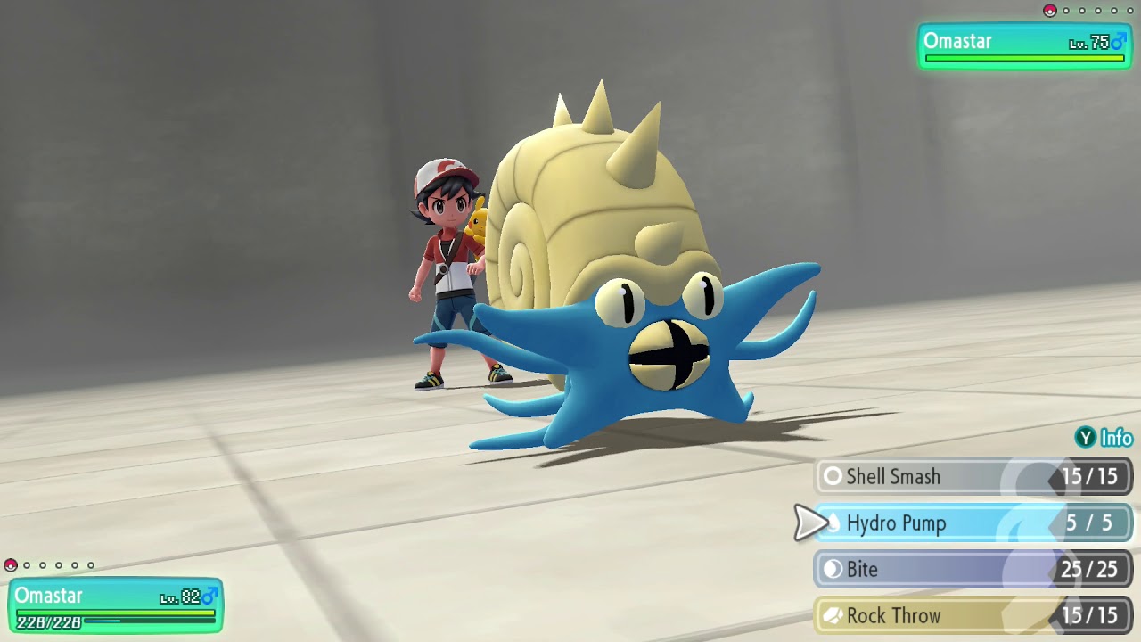 Pok&eacute;mon Let's Go Pikachu Master Trainer Challenge #139   Omastar