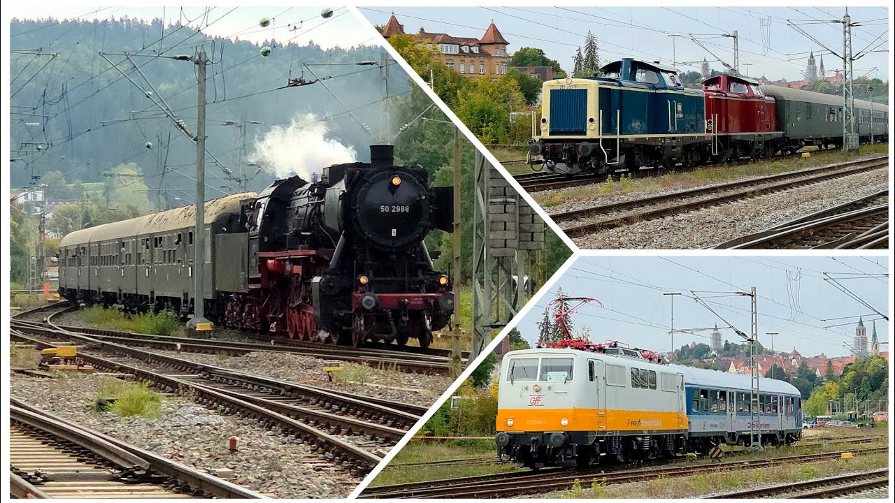16. Rottweiler Dampftage | Eisenbahnfreunde Zollernbahn | 50 2988, 58 311, 111 049, 218 155 & mehr!
