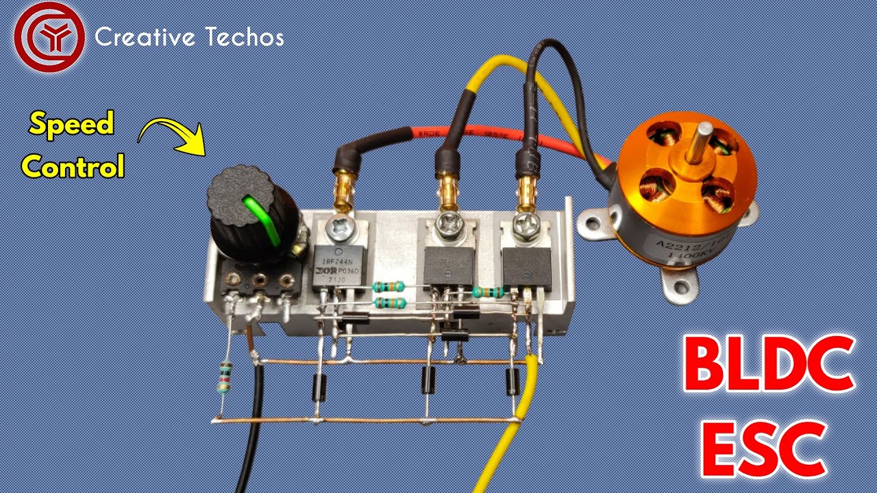 Brushless BLDC motor ESC controller circuit