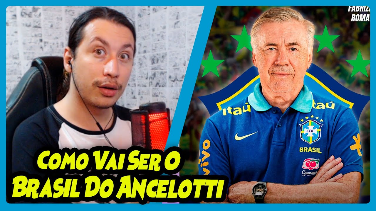COMO SERÁ A SELEÇÃO BRASILEIRA COM CARLO ANCELOTTI | REACT DO MORENO