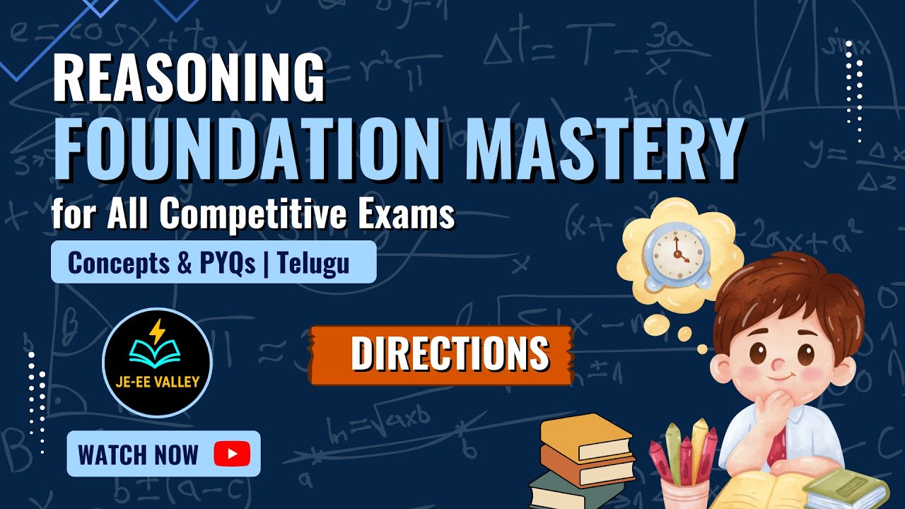 Directions | Reasoning Foundation Mastery | Concepts & PYQs | Telugu | All Competitive Exams
