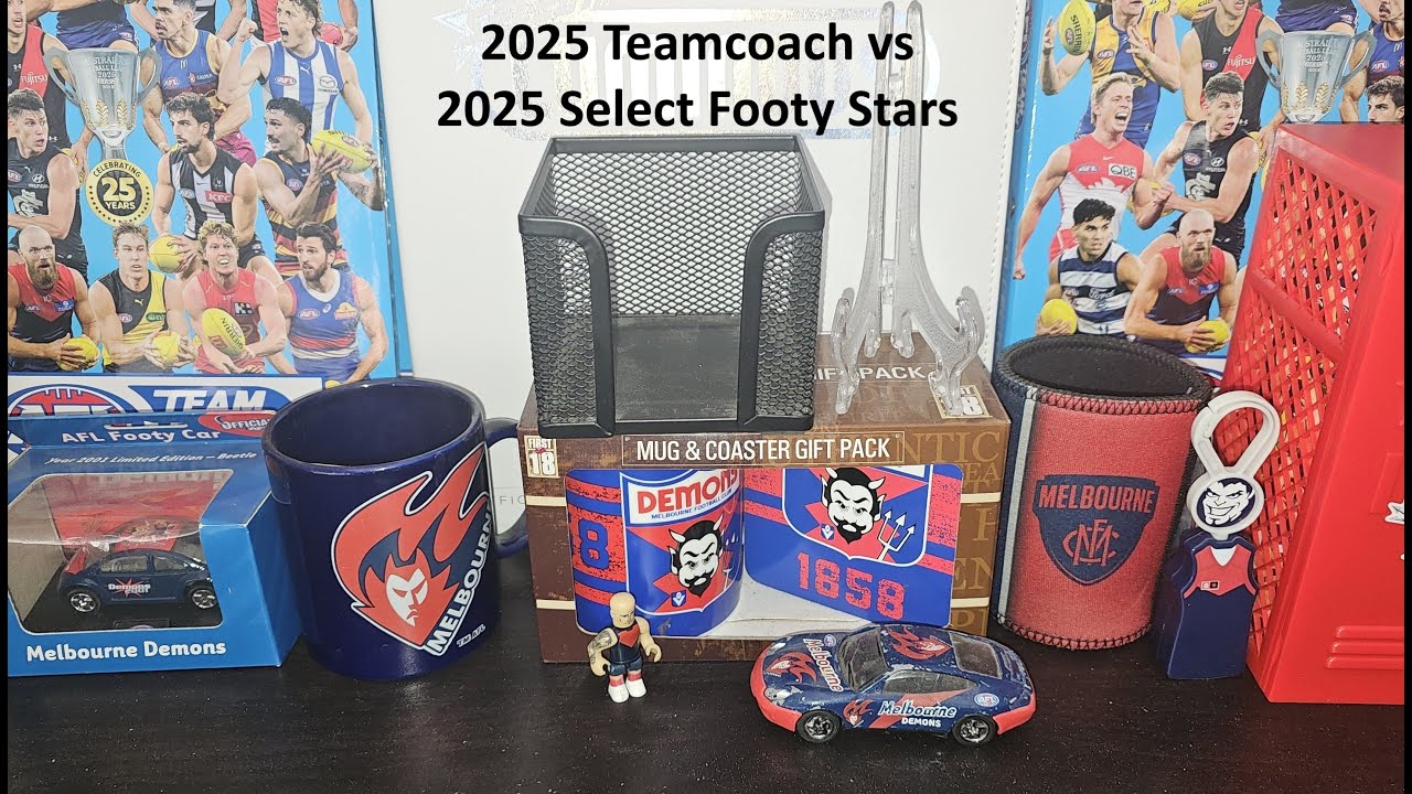 AFL Teamcoach 2025 9 packets vs Select Blaster Box 2025 - What delivers more?? Nice Hits as always!!