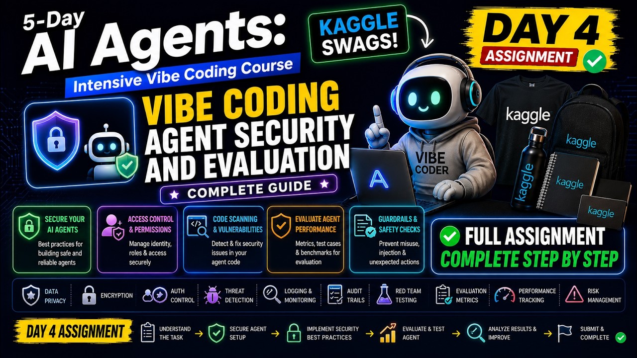 🔴 Day 4-Vibe Coding Agent Security and Evaluation | Google AI Agents Intensive Vibe Coding Course