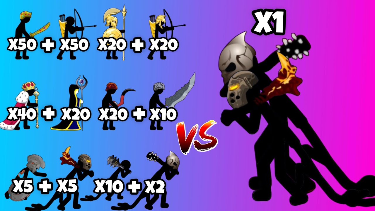 All Stick Figures Vs Final Boss And Giant Leader - Stickman Costume Tournament - Stick War Legacy
