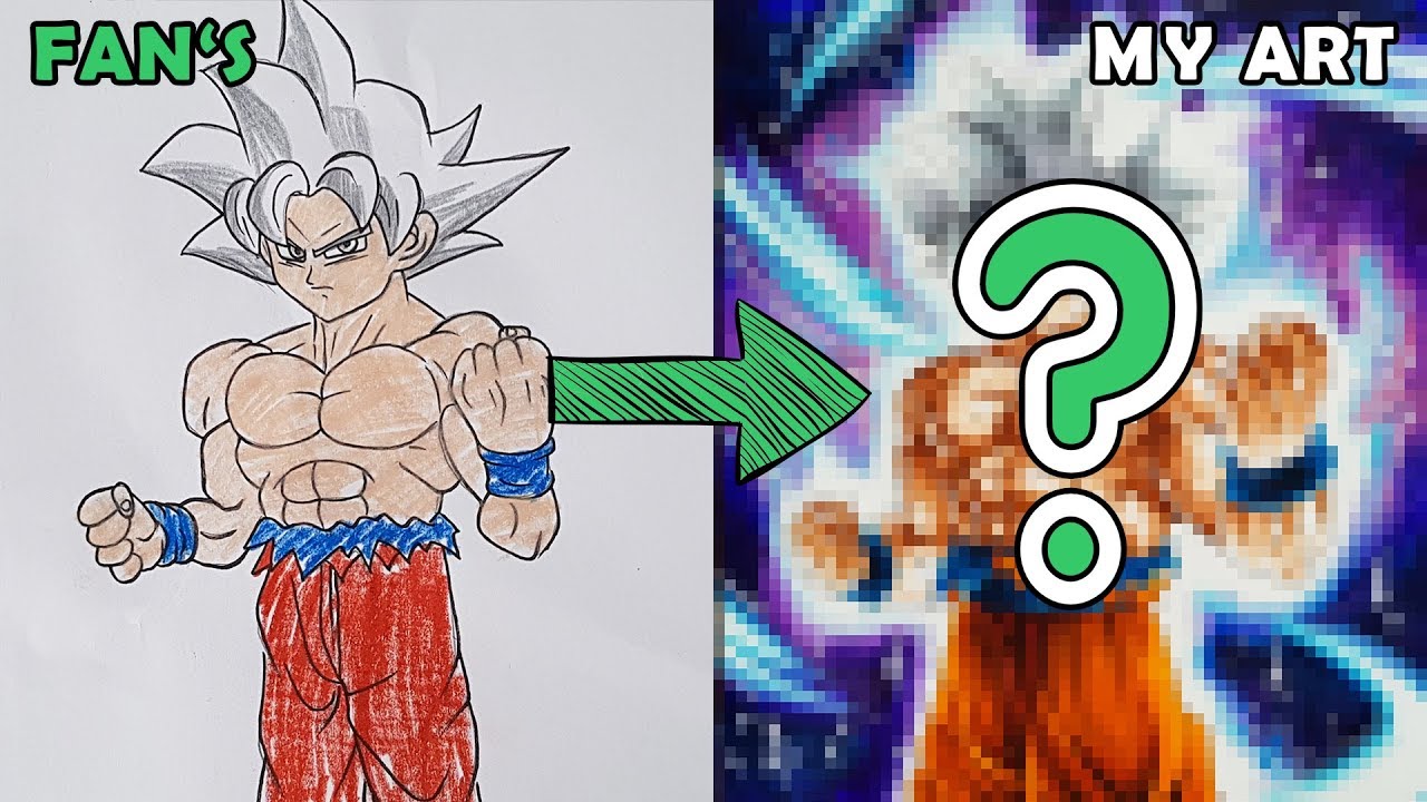 Drawing Goku Ultra Instinct Limits Surpassed | Redraw fan's Drawing