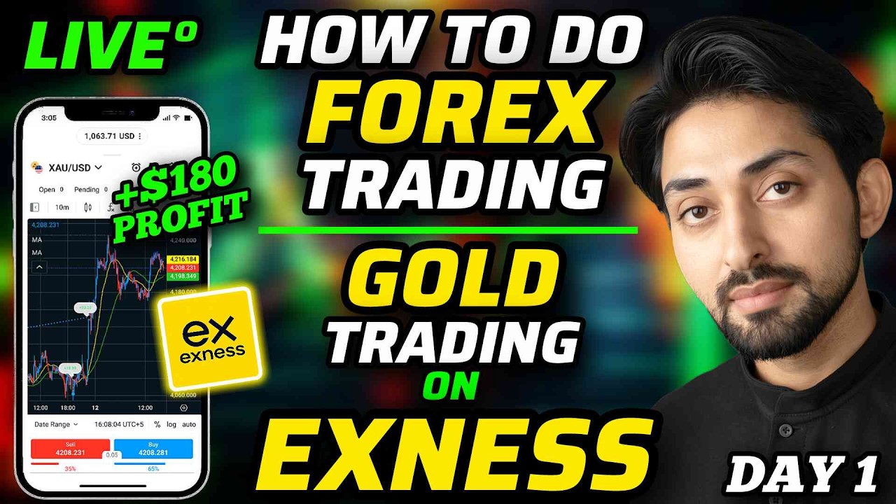 Live Forex Trading | How to Trade Gold on Exness | Exness Trading kaise kare?