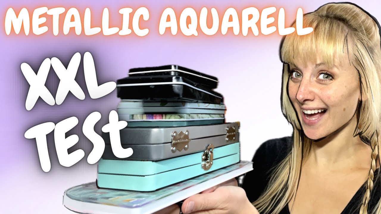METALLIC AQUARELL ART HAUL!! Bestseller im Test! Super Geschenk Idee für Kreative! Glitzer Aquarell