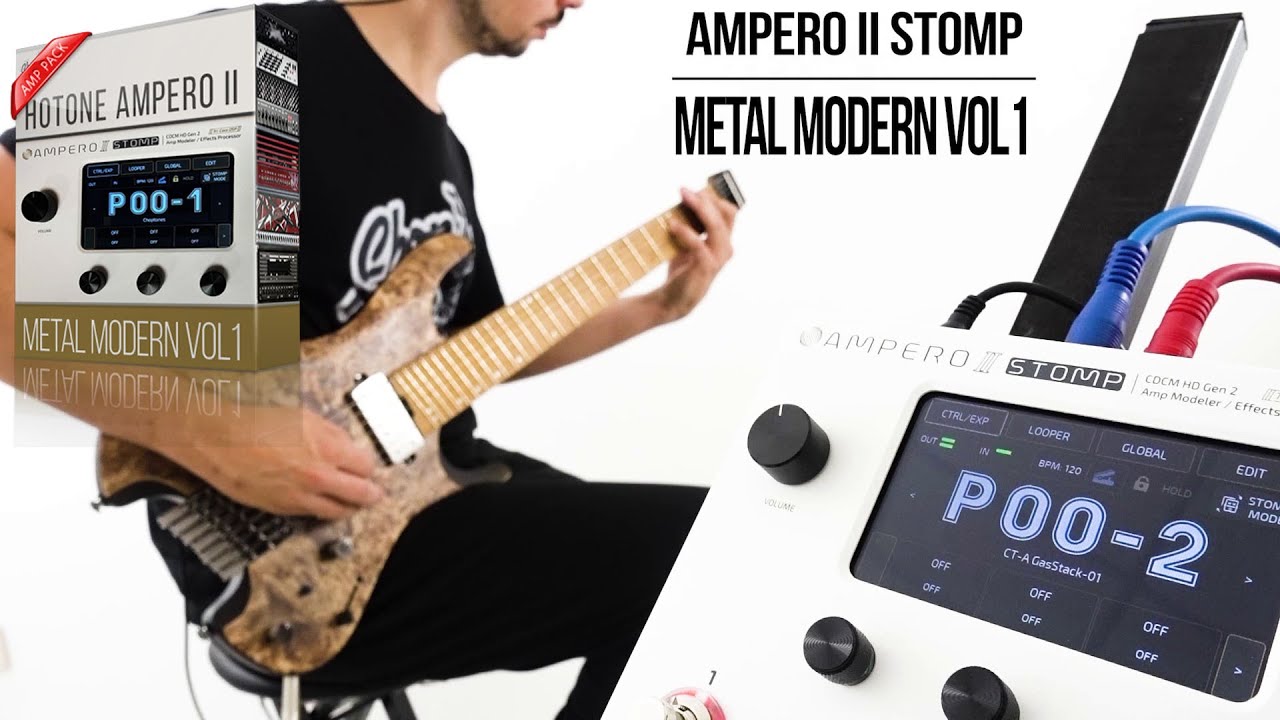 Metal Modern vol1 Amp Pack for Hotone Ampero II Stomp | Playthrough Metal Tone Match