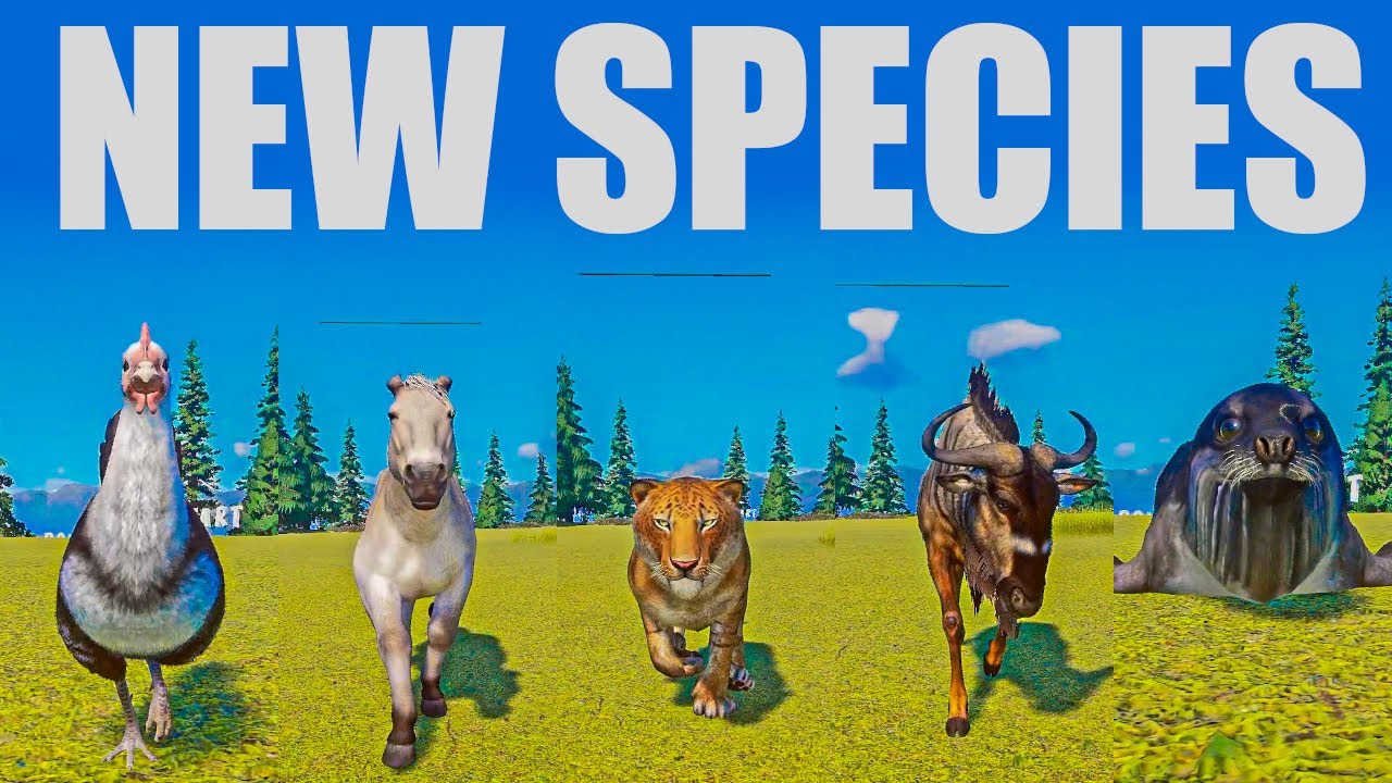 New Species Animals Speed Races in Planet Zoo included Liger, Nyassa Wildebeest, Ross Seal