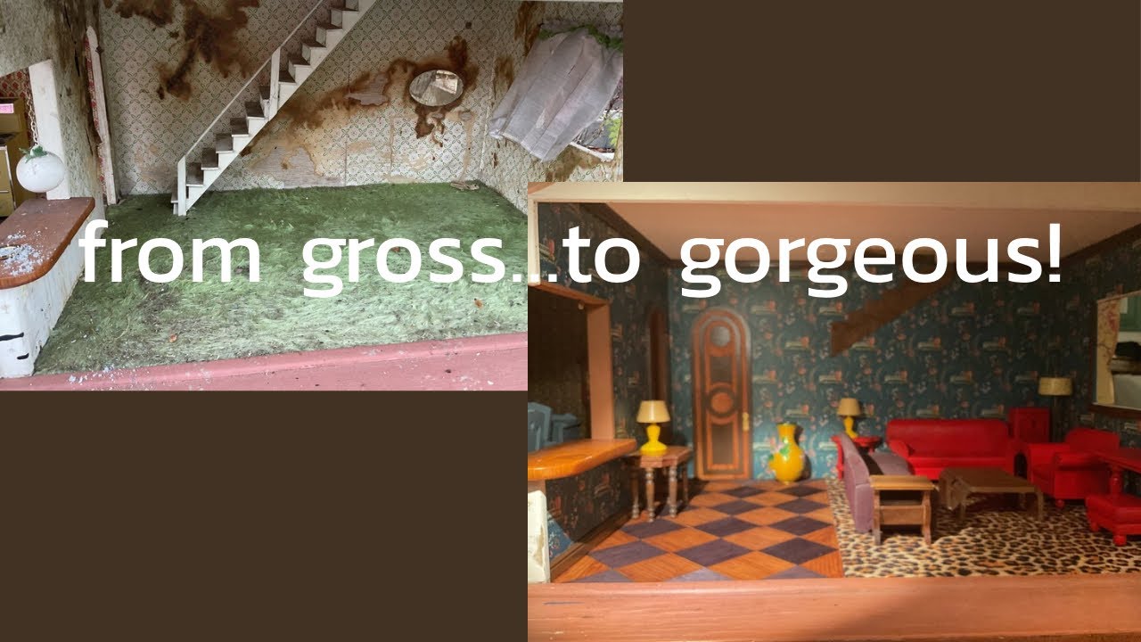 Restoring the world&rsquo;s GROSSEST dollhouse: First Floor REVEAL!