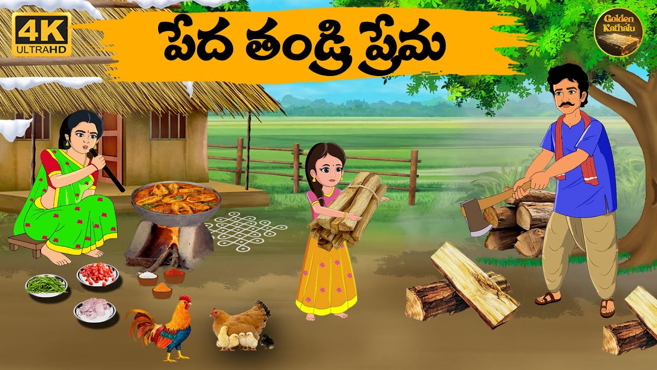 పేద తండ్రి ప్రేమ -Telugu stories -Golden Kathalu 23 -Neethi Kathalu Telugu - Telugu Moral Stories